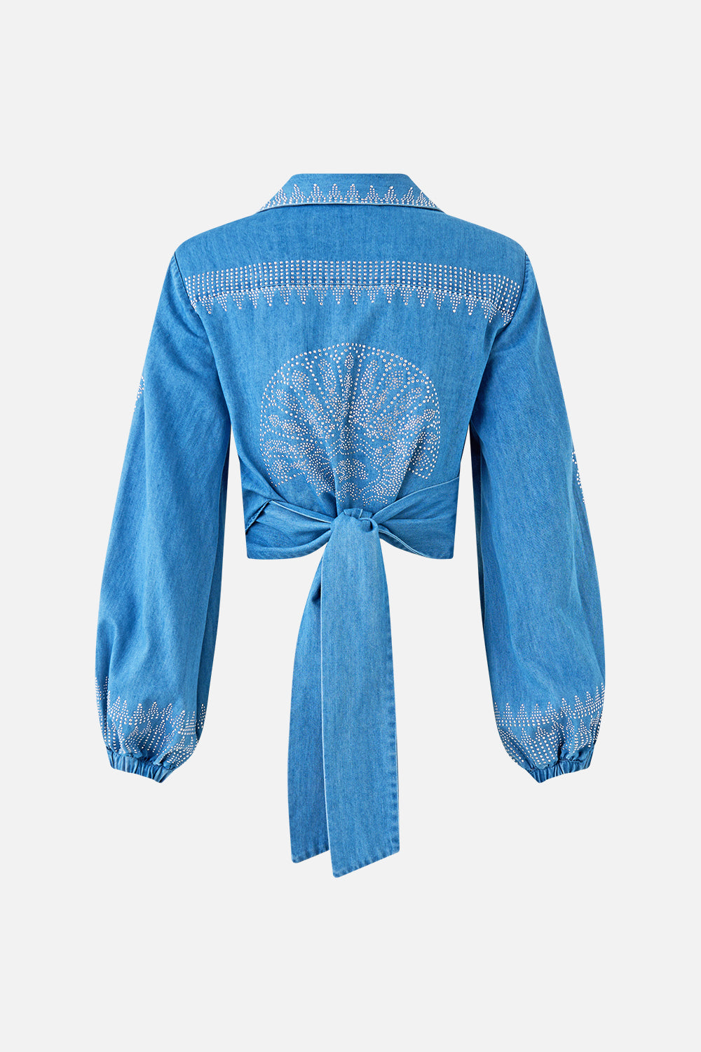 CROPPED WRAP SHIRT THE HUM OF THE ALHAMBRA