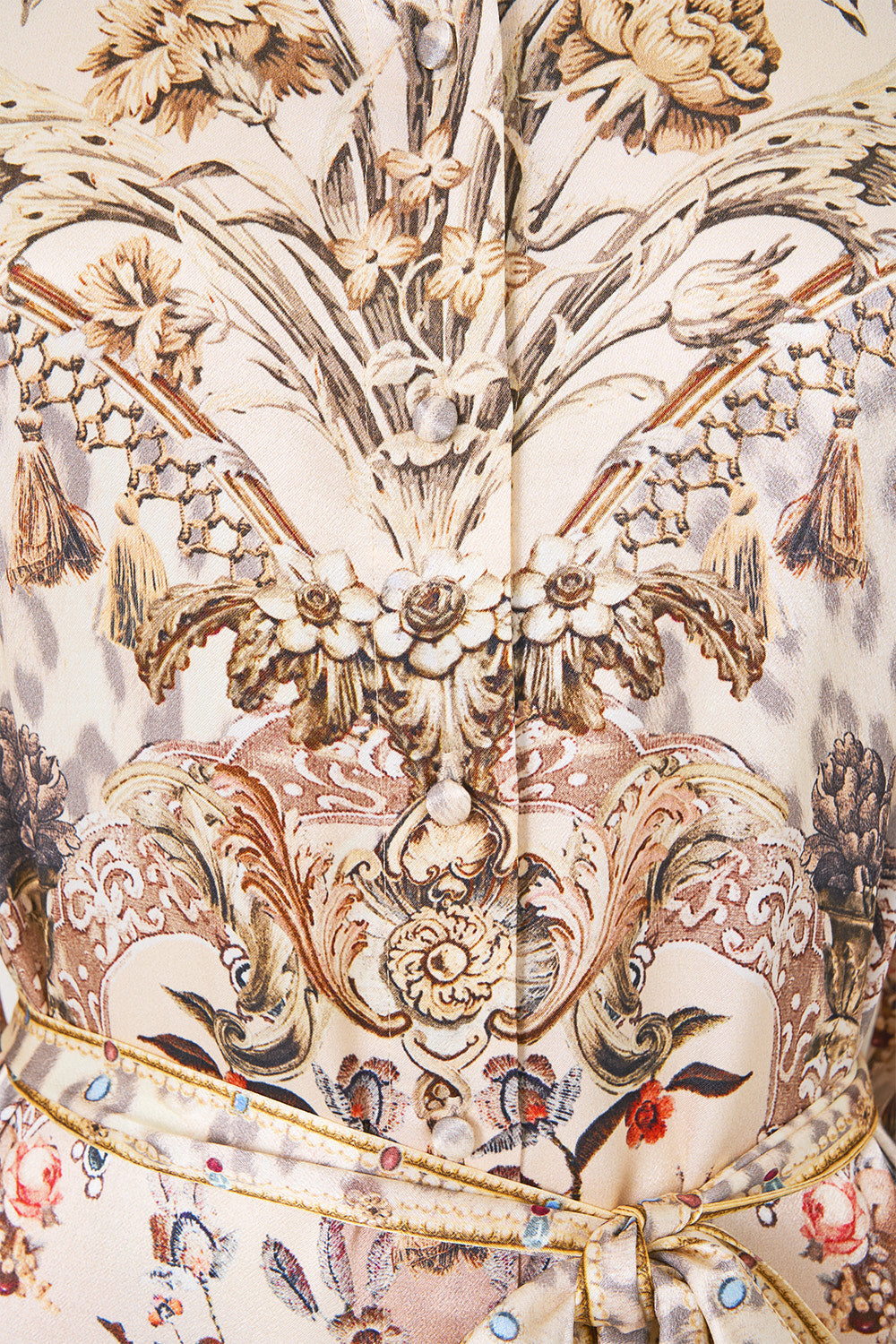 SHIRT DRESS WITH BACK BUTTON DETAIL ARANJUEZ ANIMALIA