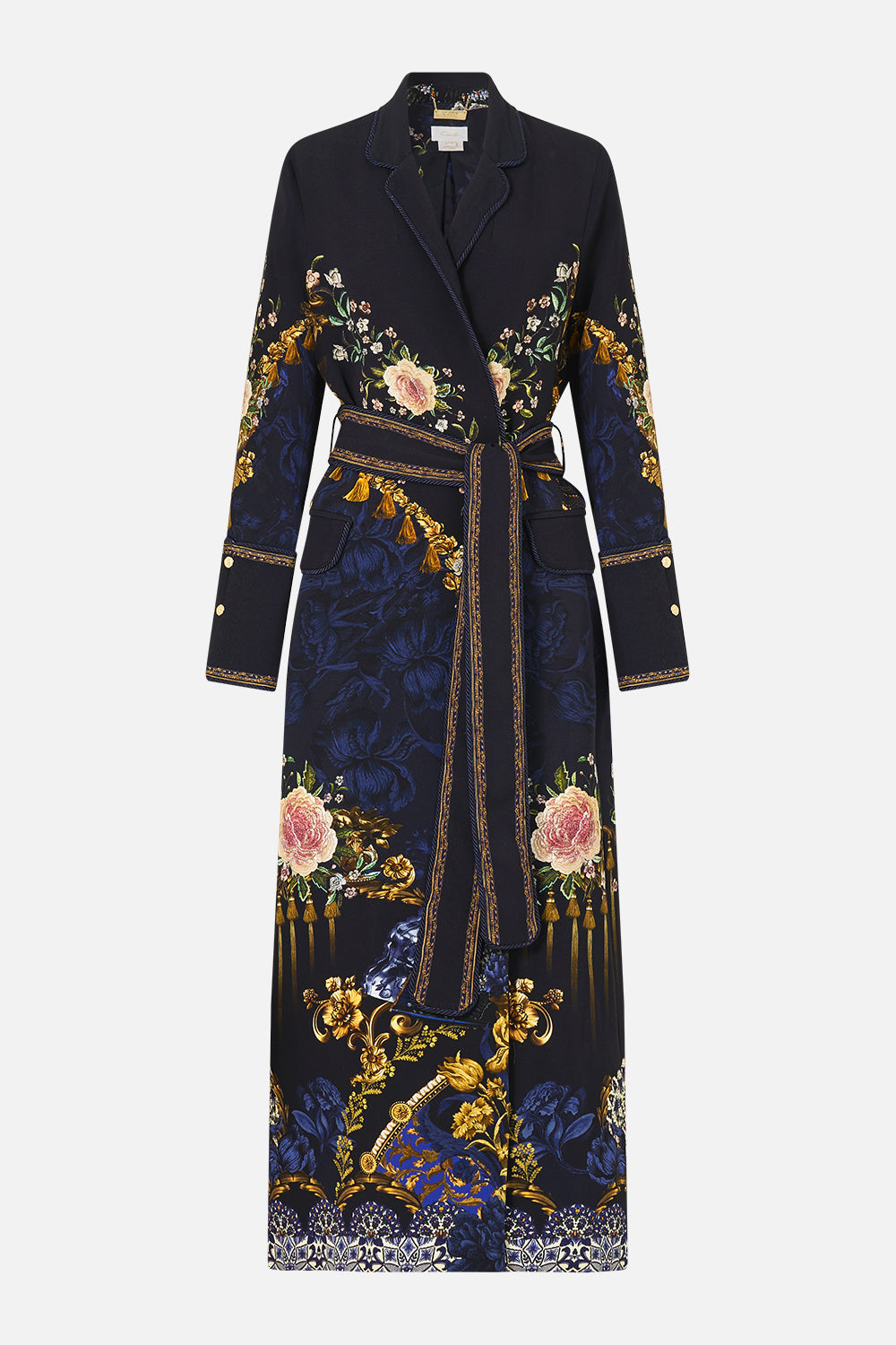CUFFED SIDE SPLIT COAT NOTES FROM THE BLUE ROOM