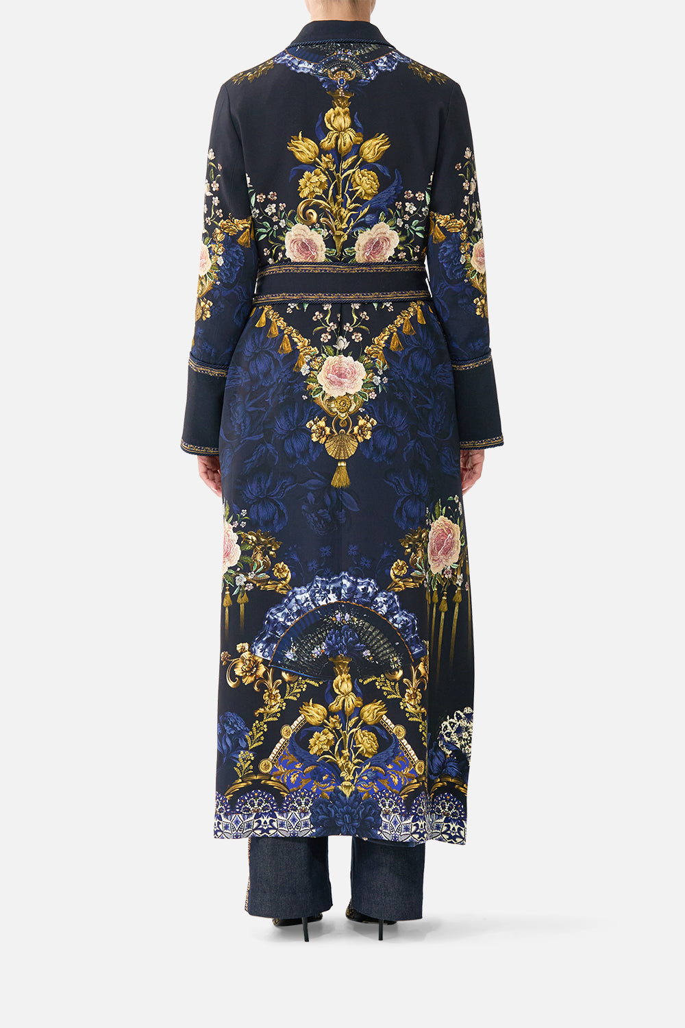 CUFFED SIDE SPLIT COAT NOTES FROM THE BLUE ROOM