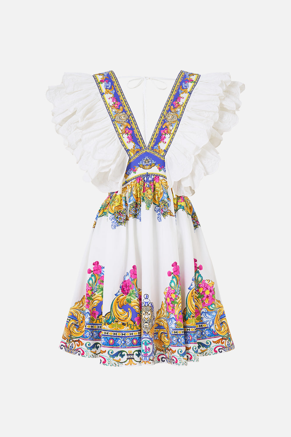 DOUBLE FRILL SLEEVE MINI DRESS MILLA IN SEVILLA