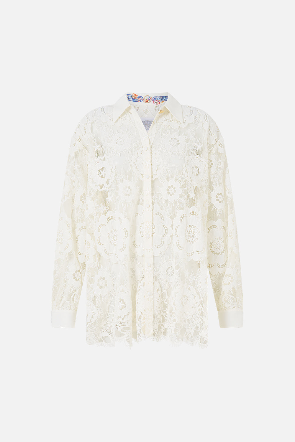 The CAMILLA STEPPED HEM SHIRT I LEFT MY HEART IN GRANADA