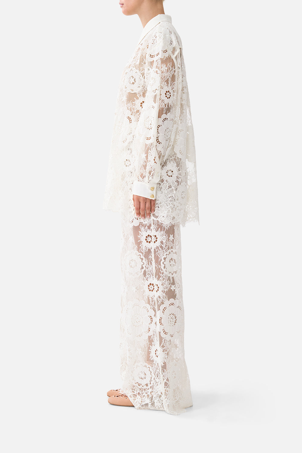 The CAMILLA STEPPED HEM SHIRT I LEFT MY HEART IN GRANADA