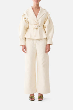 COLLARED JACKET WITH BELT MIDSUMMER MASTERPIECE