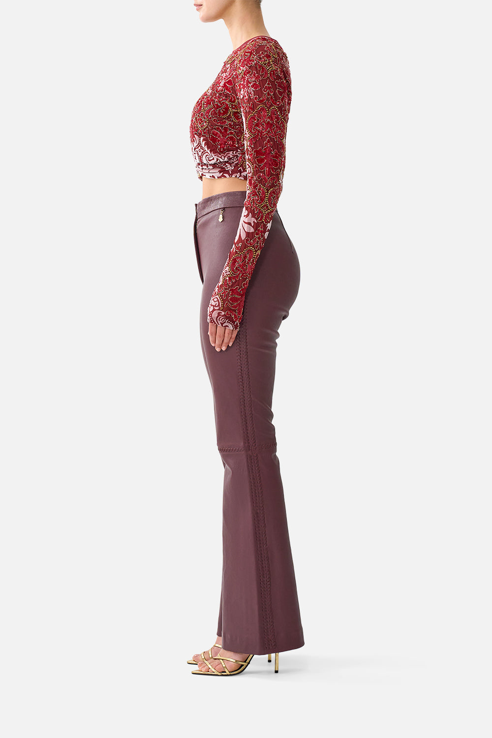 TAILORED LEATHER TROUSER CALL ME A CARRIAGE