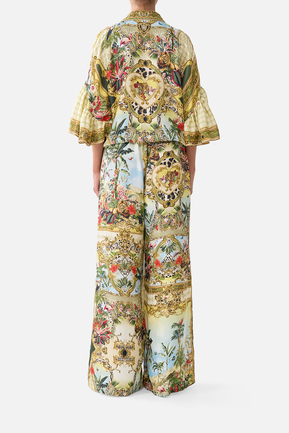 The CAMILLA WIDE LEG TROUSER WITH FRONT POCKETS WANDERLUST EMPIRE