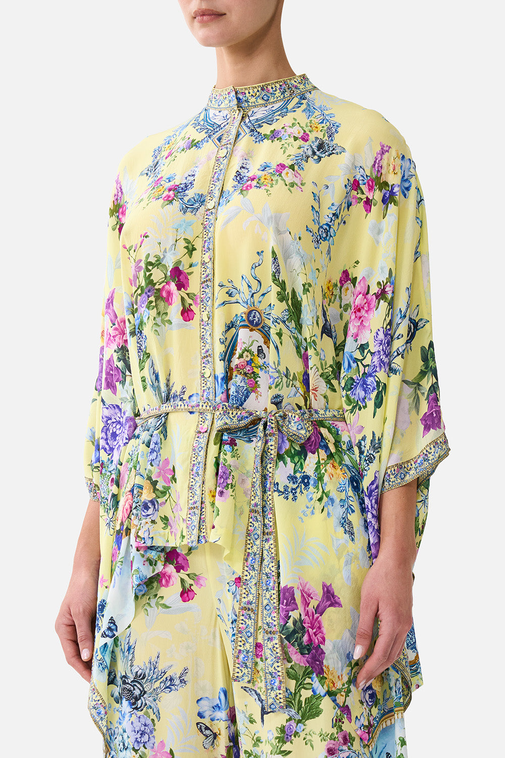 BUTTON THROUGH SCARF BLOUSE CHINOISERIE CHILD