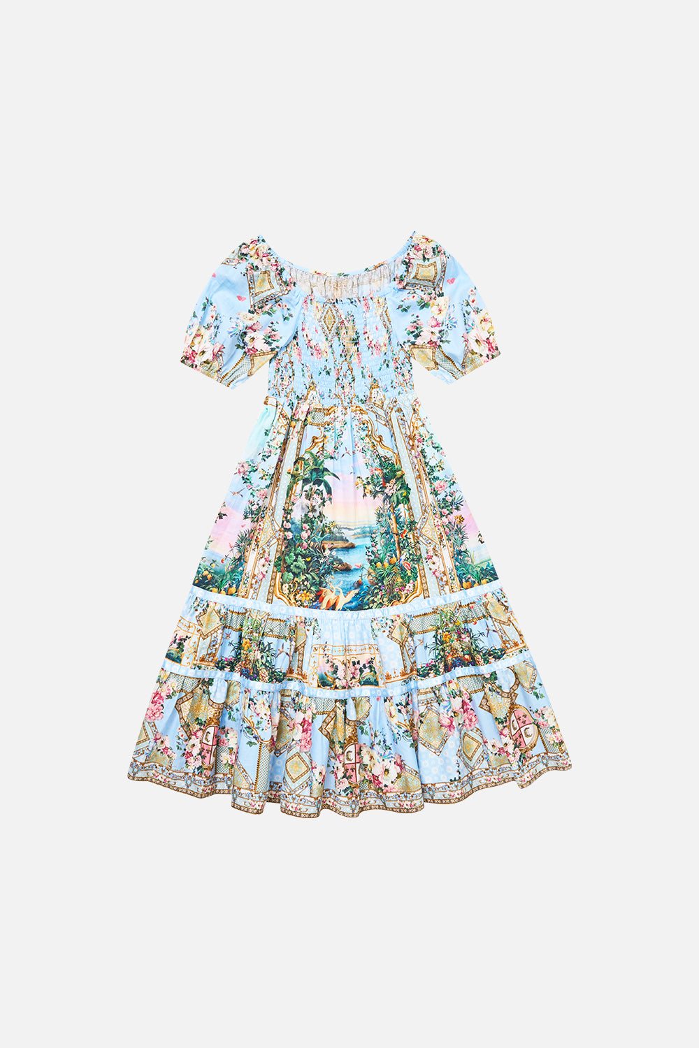 KIDS PEASANT MAXI DRESS W RIBBON SKIRT SISI SOCIETY