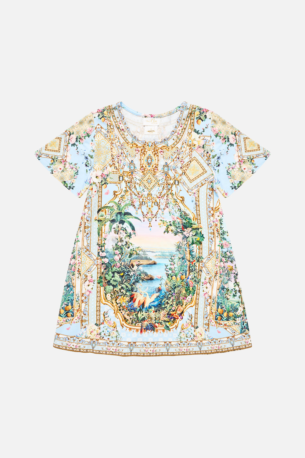 The CAMILLA KIDS MINI TEE DRESS WITH FLARE HEM SISI SOCIETYSISI SOCIETY