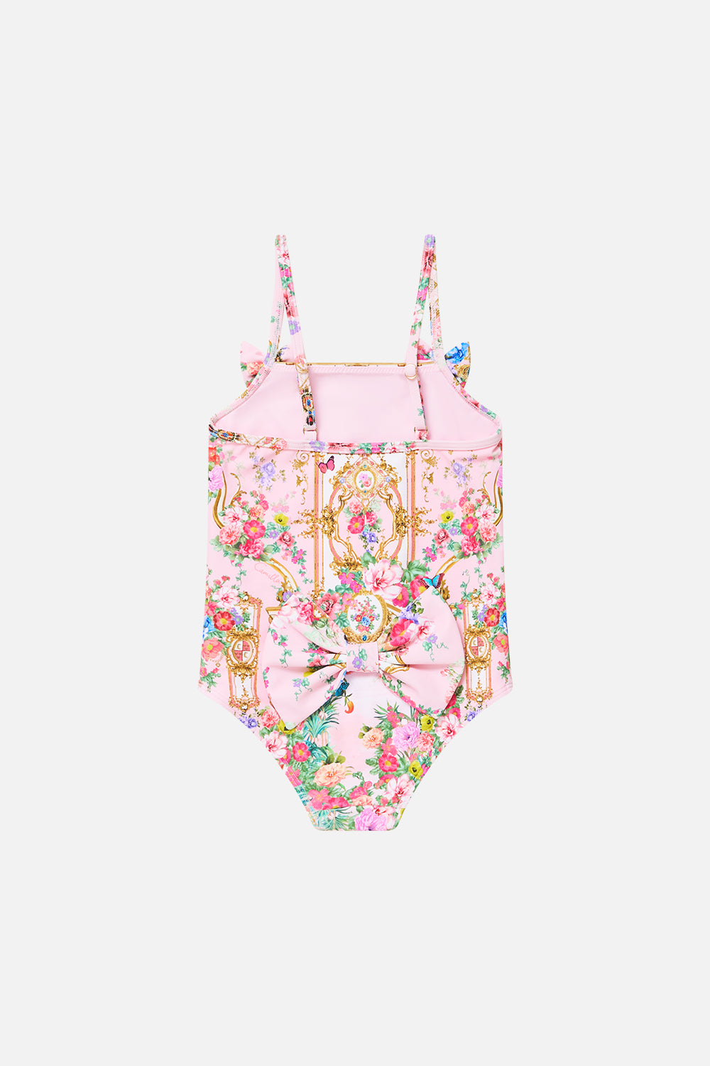 The CAMILLA BABIES STRAIGHT NECK ONE PIECE WITH BOWS SHE’S NO WALLFLOWER