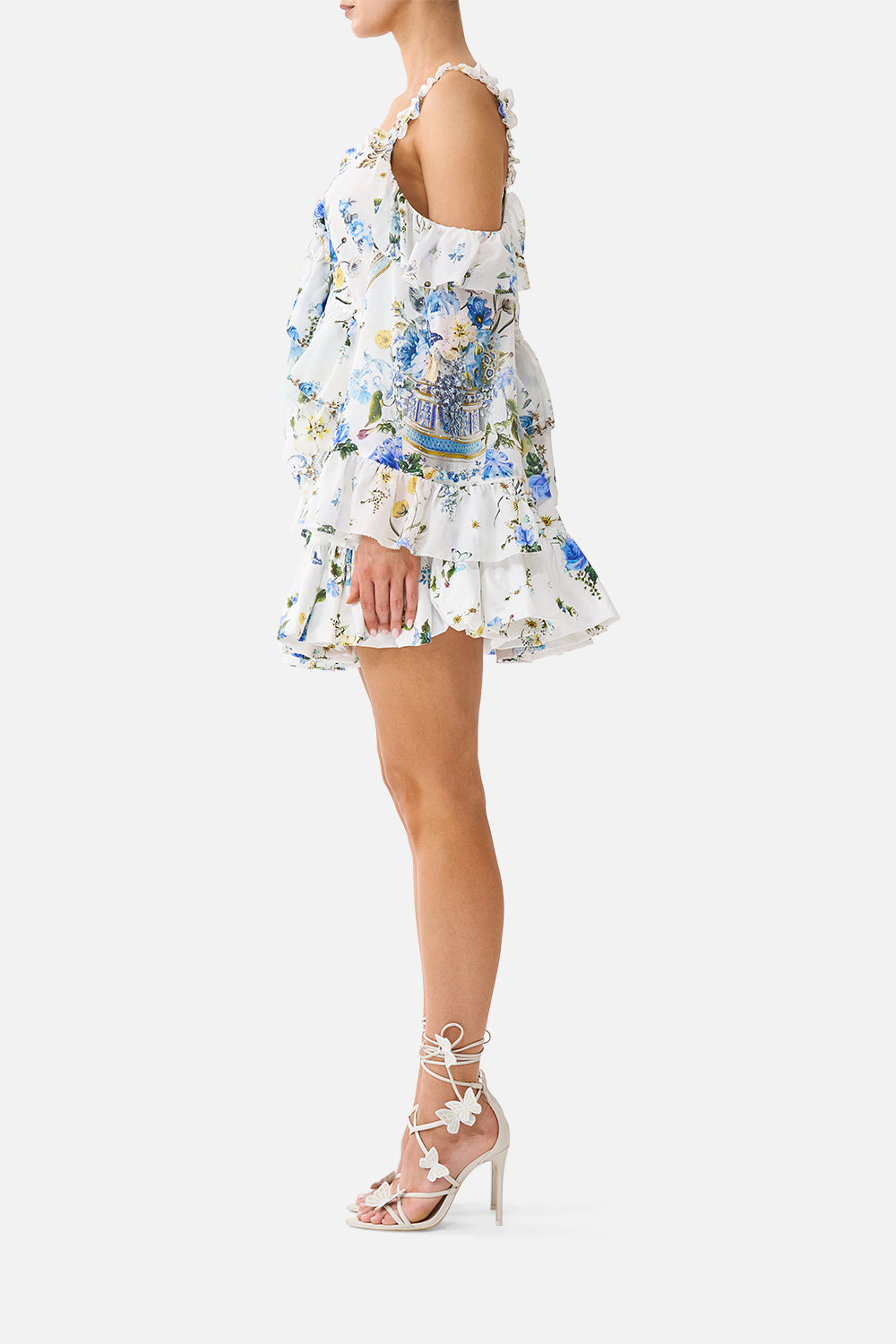 BUBBLE MINI SKIRT DANDELION SKIES