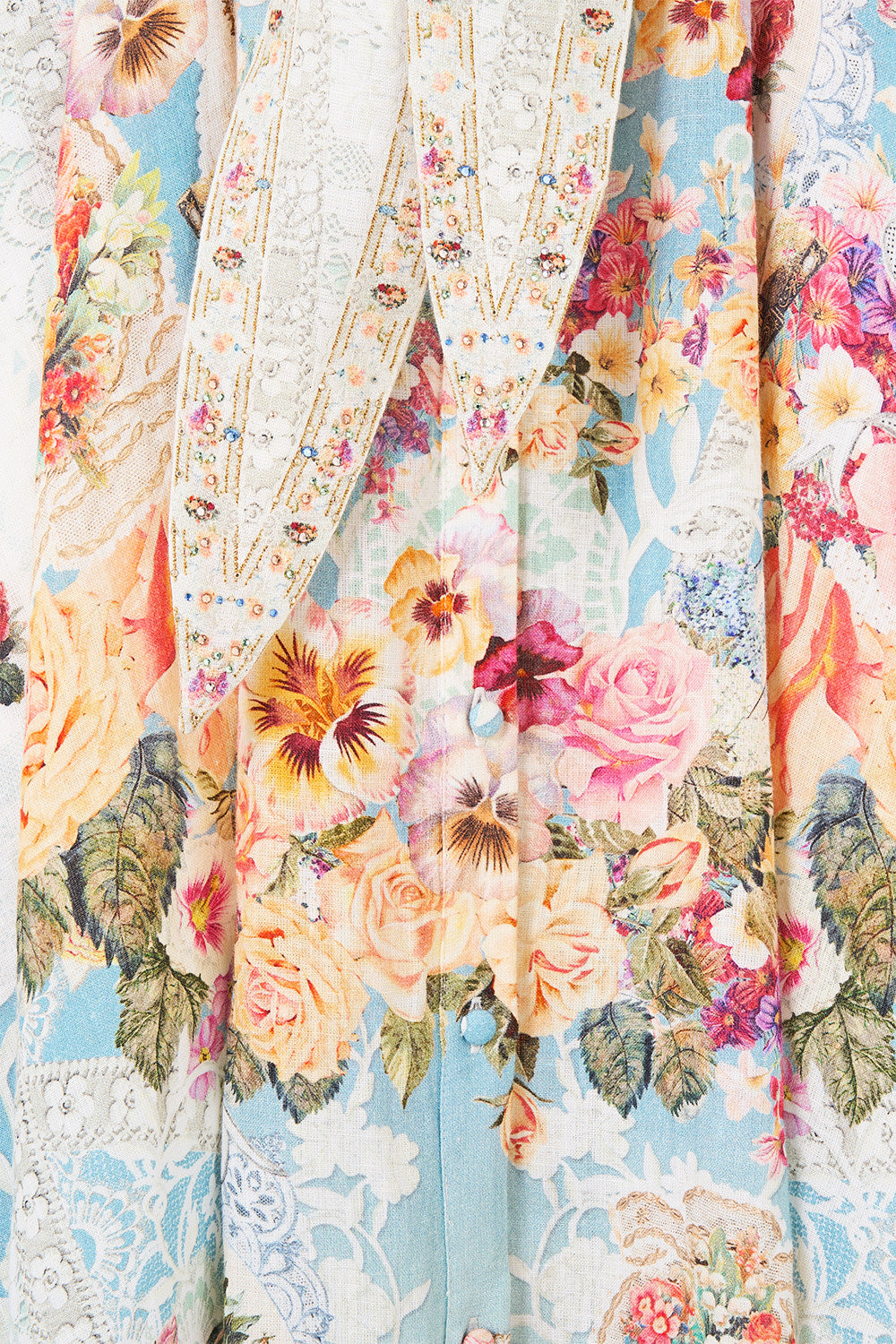 The CAMILLA WAIST TIE SHIRT DRESS A TASTE FOR LACE