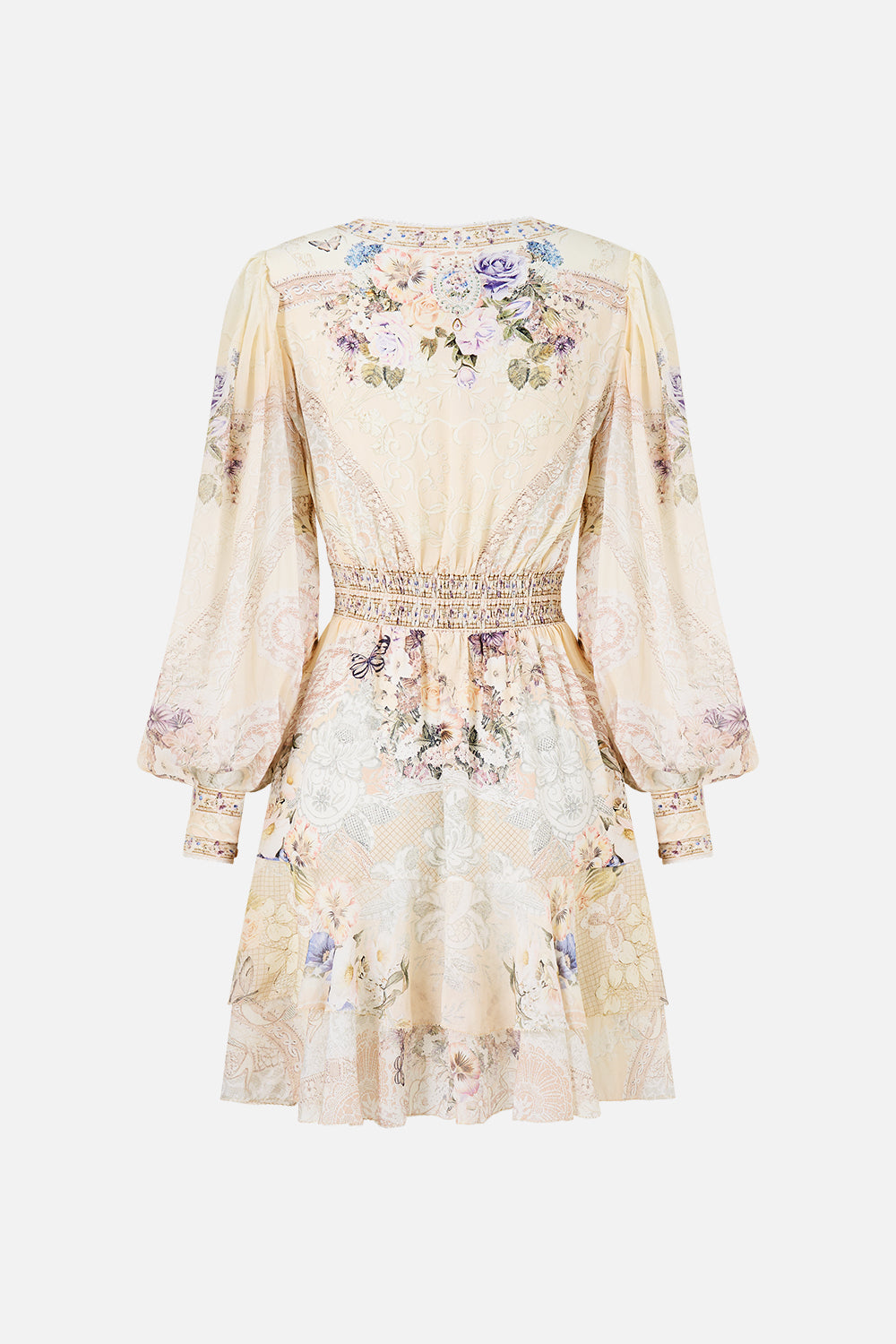 The CAMILLA BUTTON FRONT FRILL DRESS LACED WITH LOVE