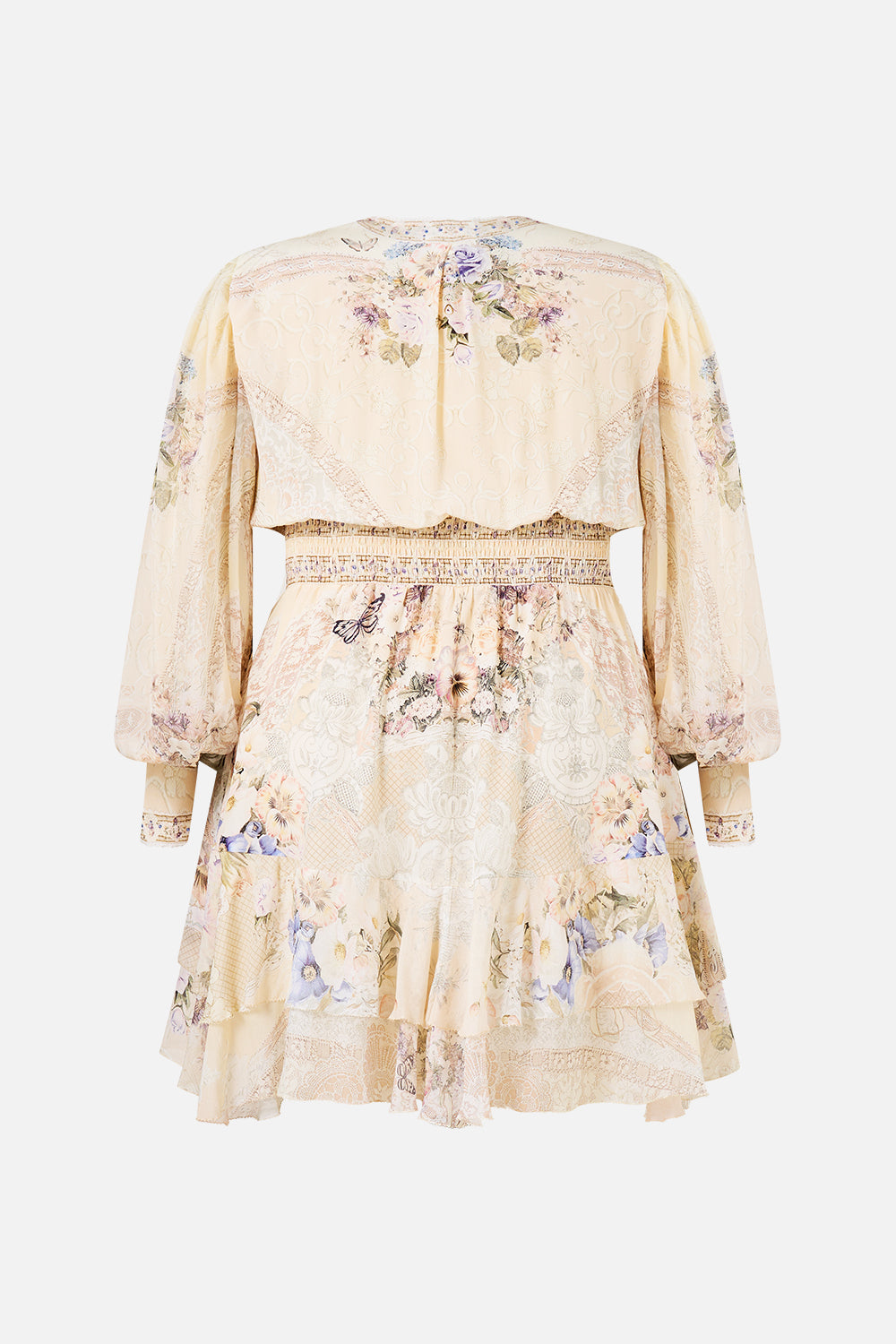 The CAMILLA BUTTON FRONT FRILL DRESS LACED WITH LOVE