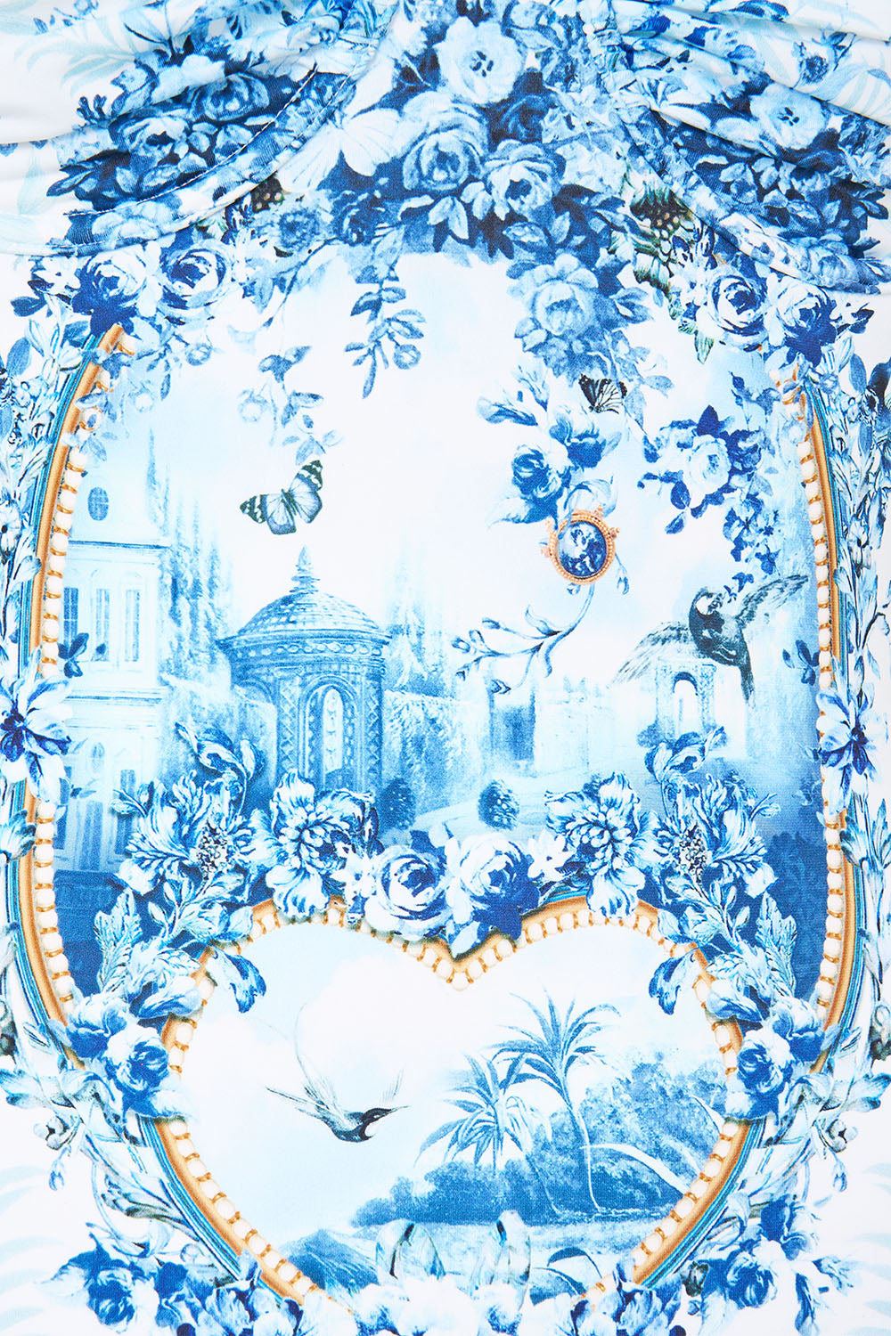 RUCHED CUP UNDERWIRE ONE PIECE THE PORCELAIN PARLOUR