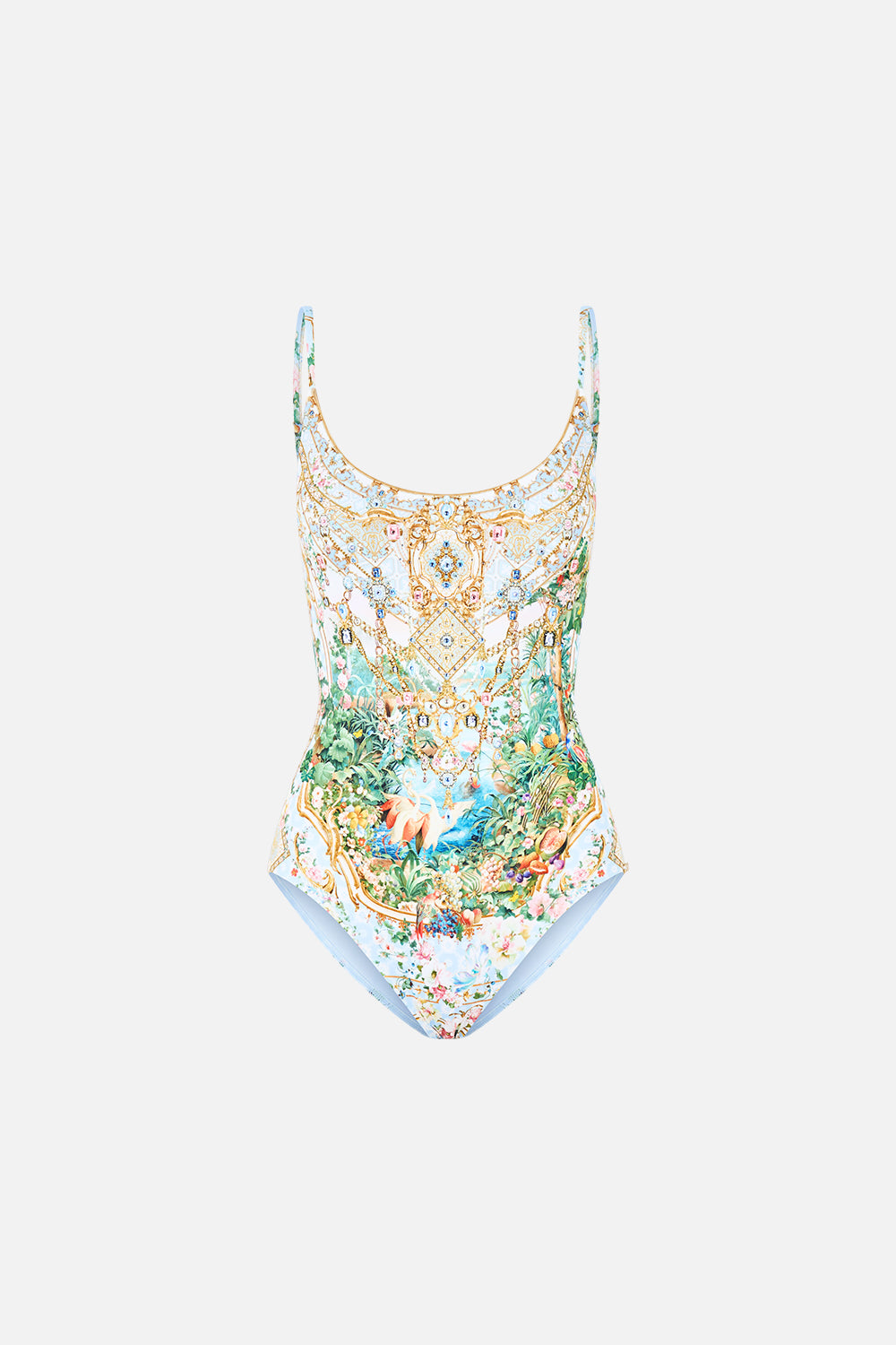 The CAMILLA SCOOP NECK ONE PIECE WITH SCOOP BACK SISI SOCIETY