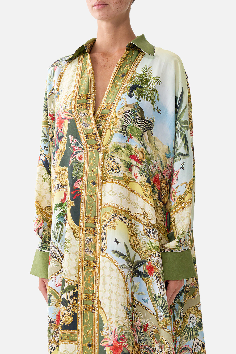 The CAMILLA WING COLLAR KAFTAN WANDERLUST EMPIRE