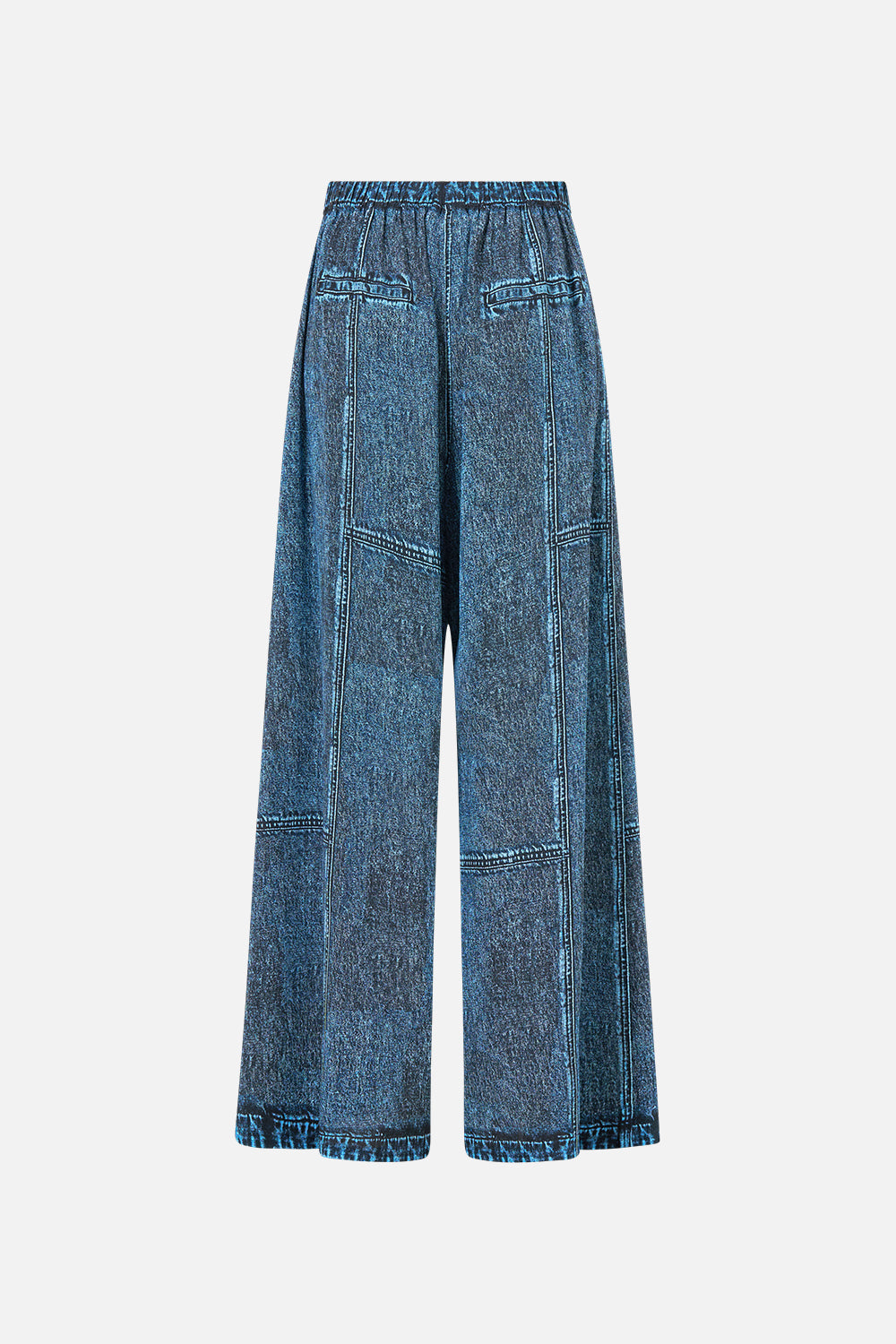 WIDE LEG TROUSER WITH FRONT POCKETS THE PORCELAIN PARLOUR