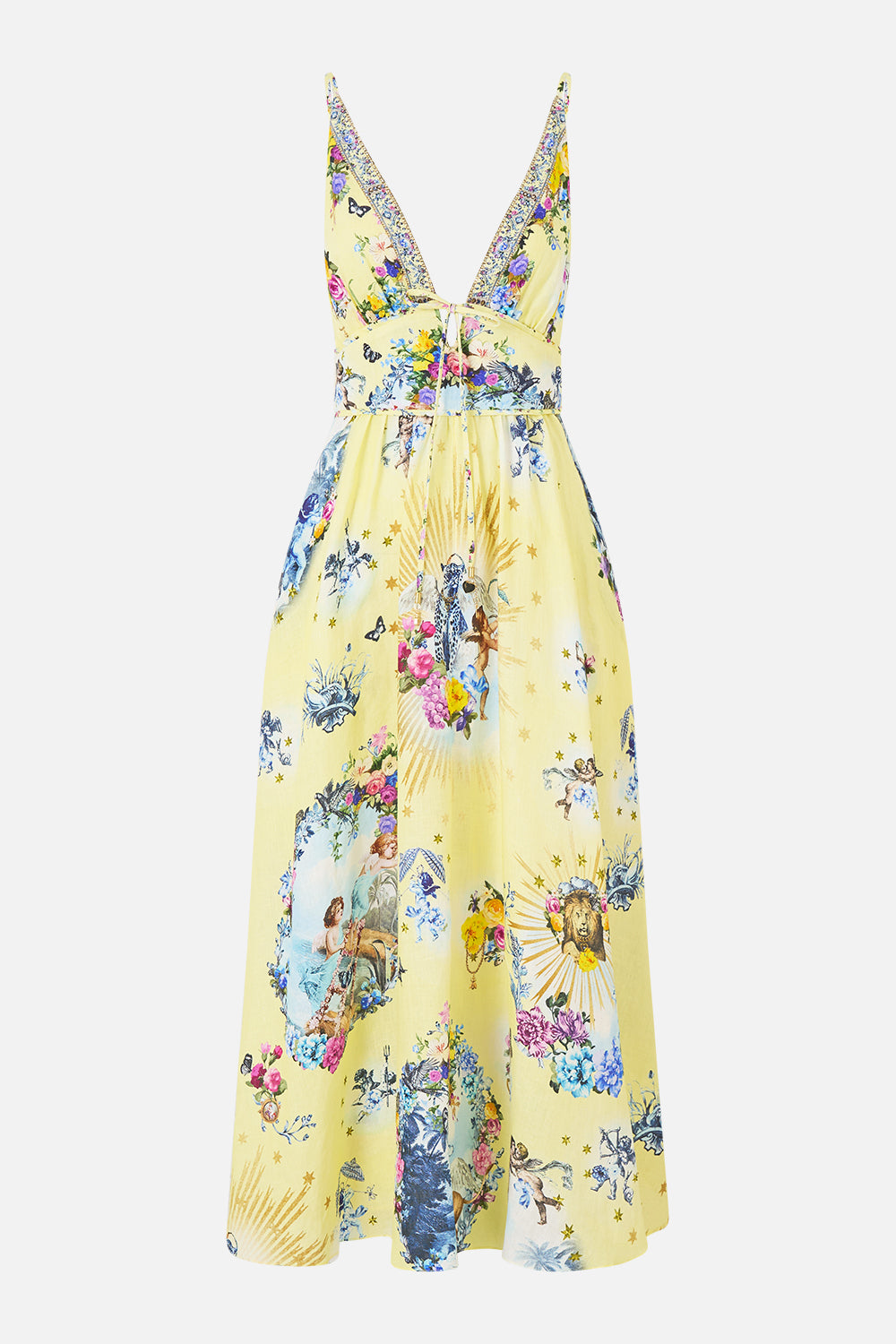 The CAMILLA WAISTBAND DRESS WITH TIE DETAIL CHINOISERIE CHILD