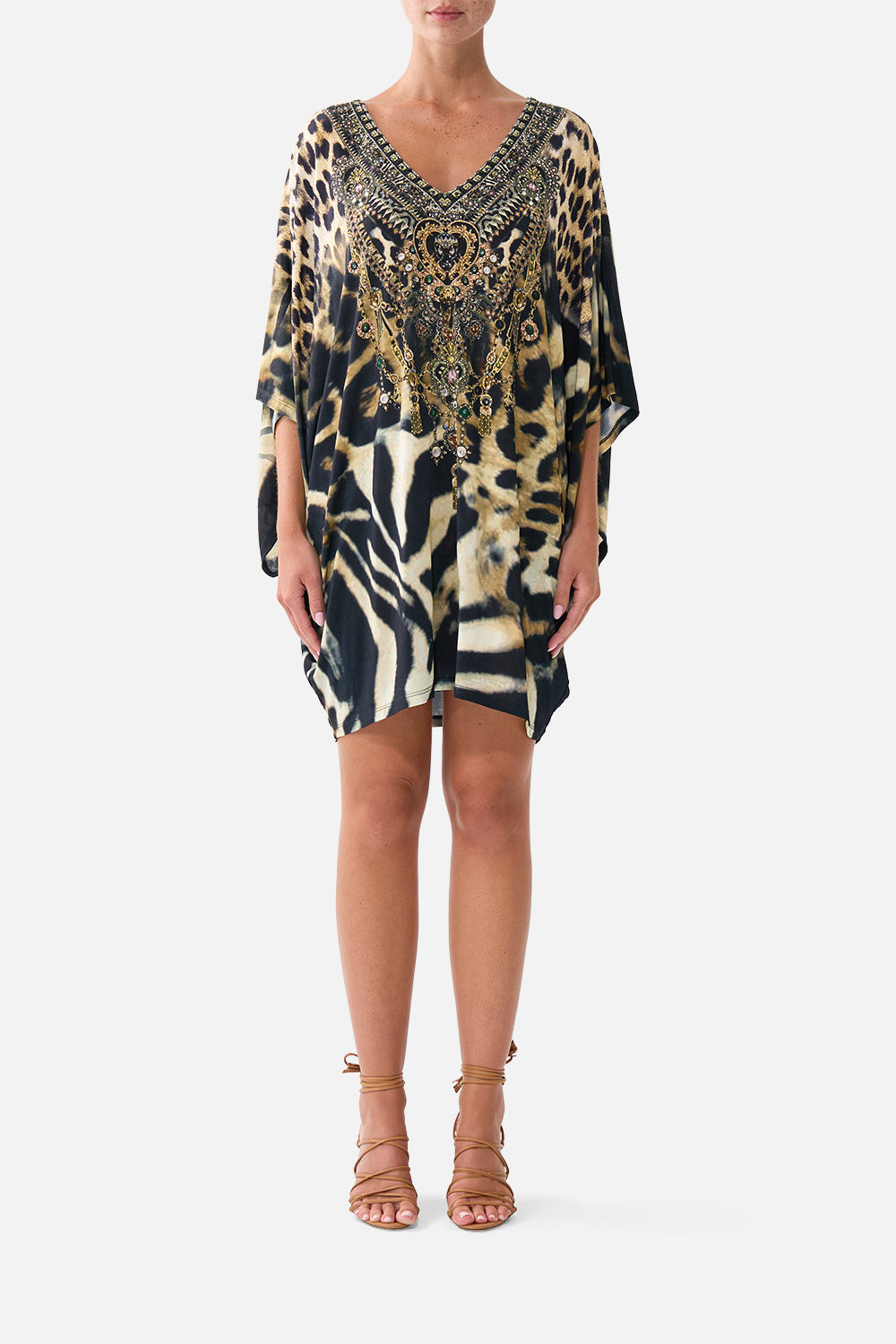 The CAMILLA BAT SLEEVE DRESS LEOTIGRA LANDLEOTIGRA LAND