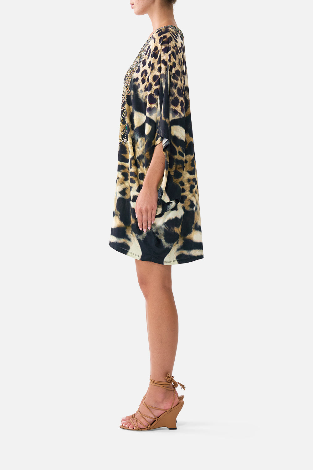 The CAMILLA BAT SLEEVE DRESS LEOTIGRA LAND
