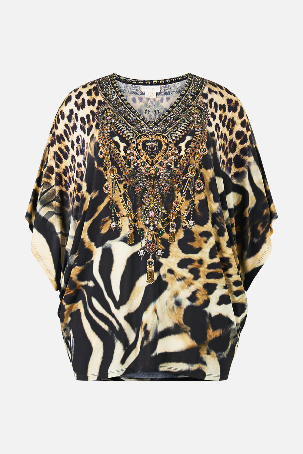The CAMILLA BAT SLEEVE DRESS LEOTIGRA LAND
