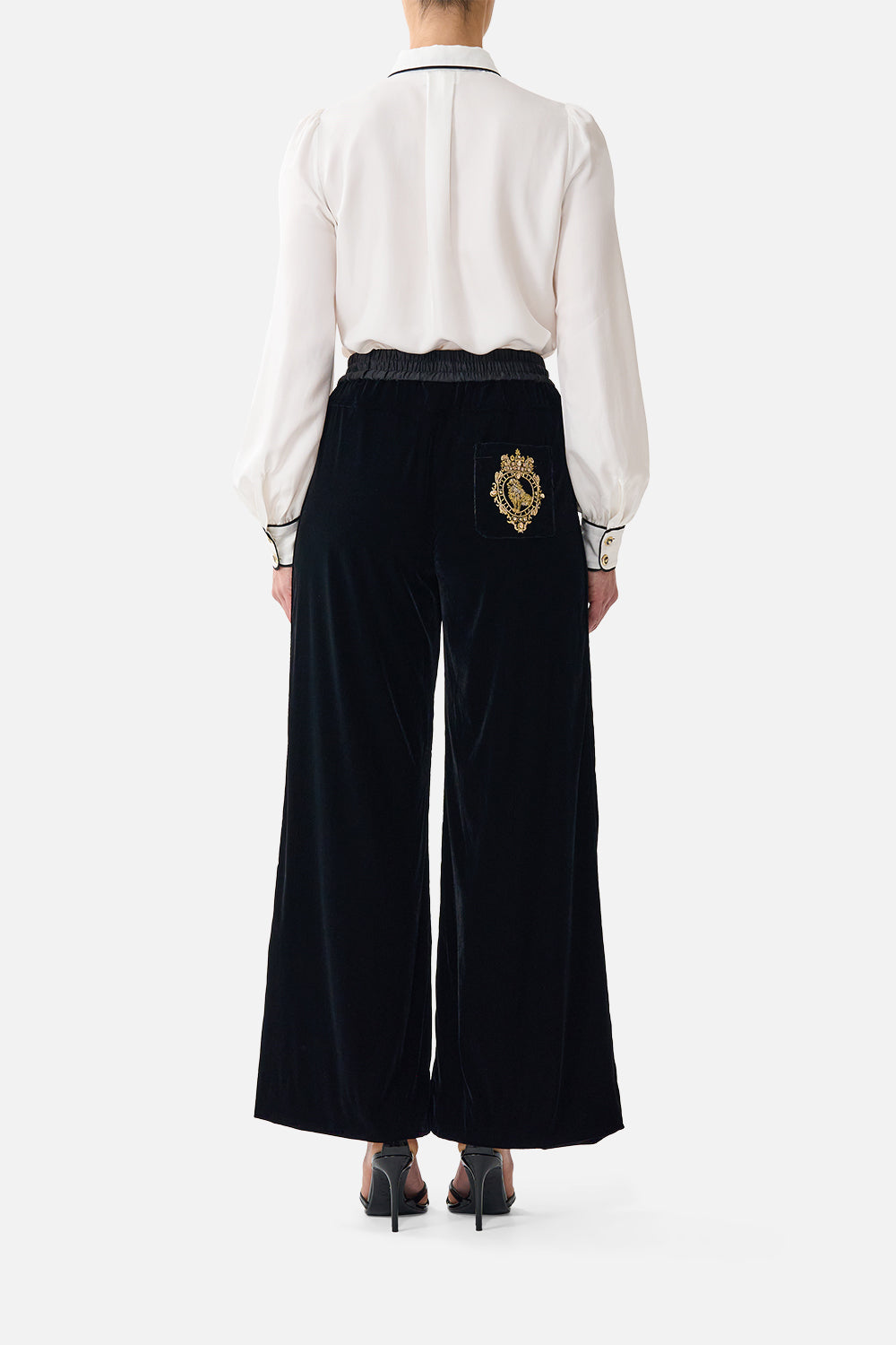 COLLARED SHIRT WITH PINTUCKS LEOPARD LIBERTINE