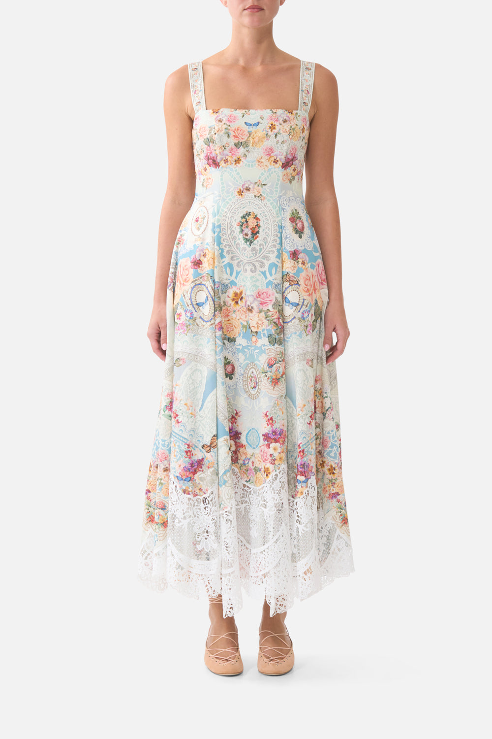 LONG FIT AND FLARE DRESS A TASTE FOR LACE