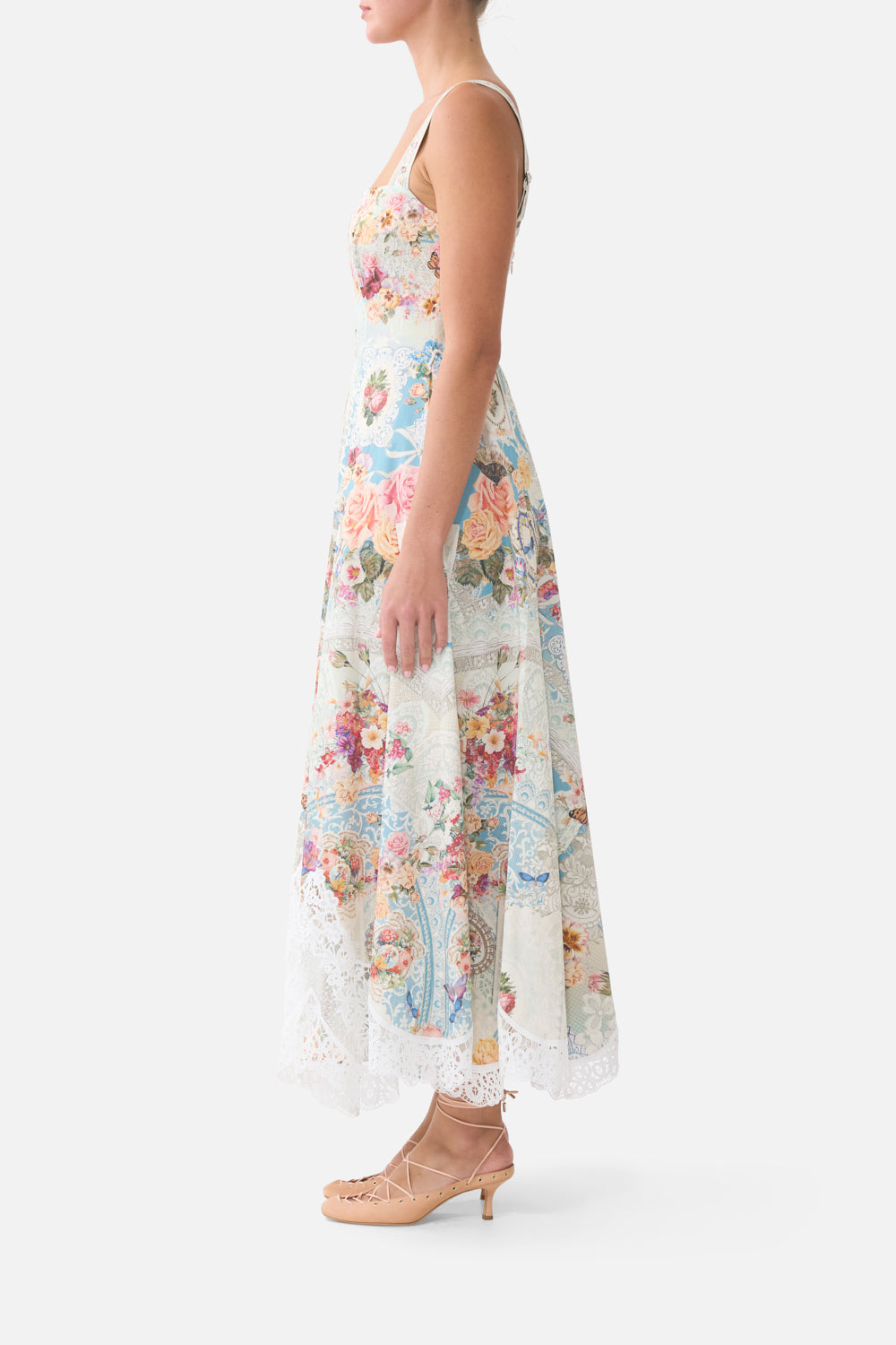 LONG FIT AND FLARE DRESS A TASTE FOR LACE