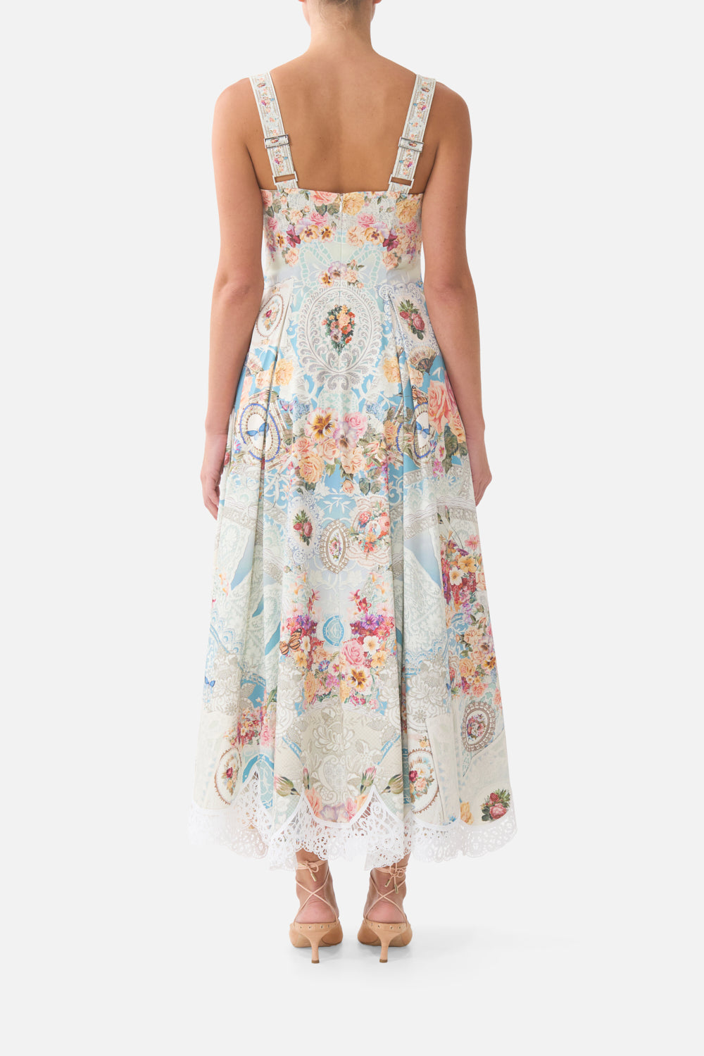 LONG FIT AND FLARE DRESS A TASTE FOR LACE
