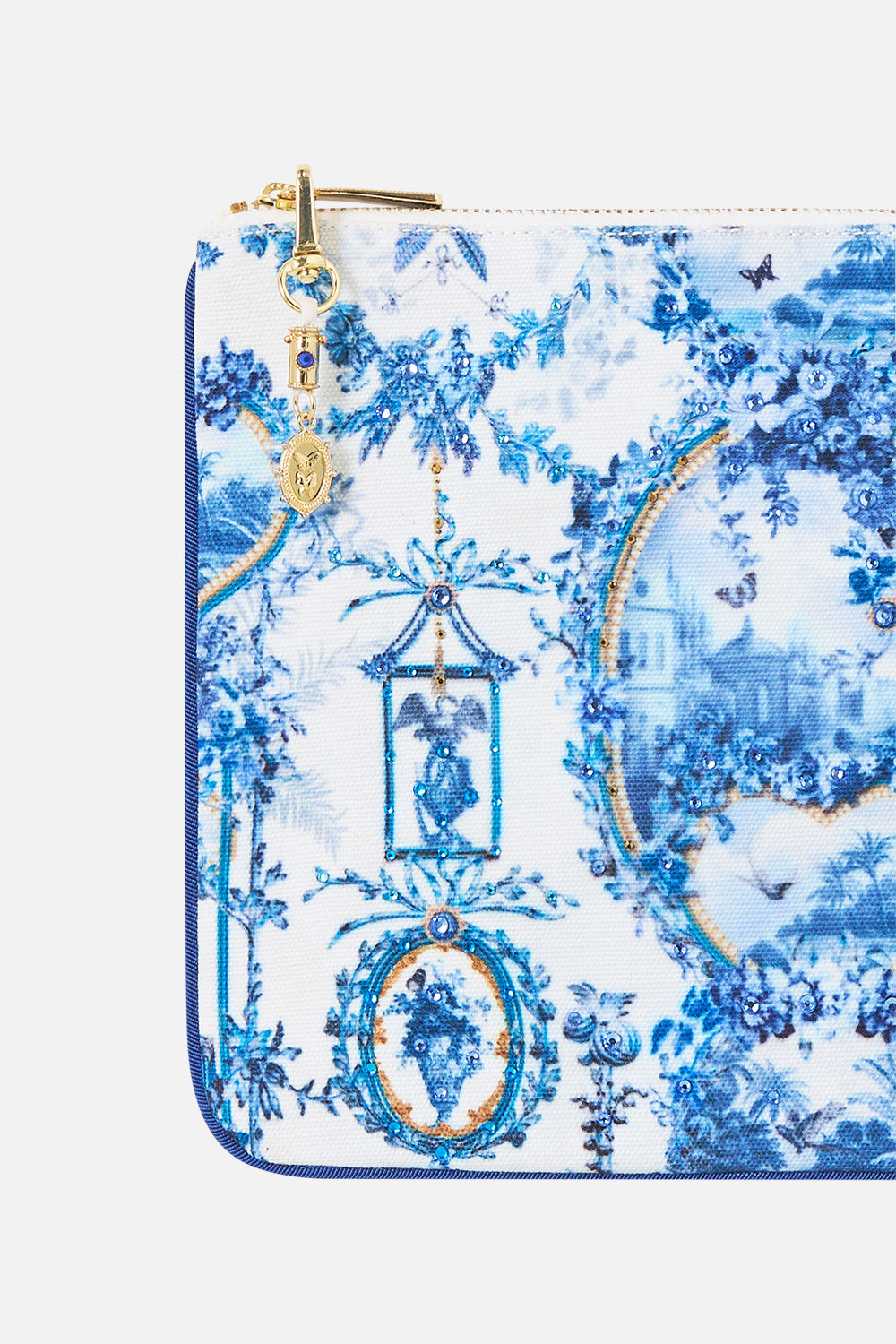 SMALL CANVAS CLUTCH THE PORCELAIN PARLOUR