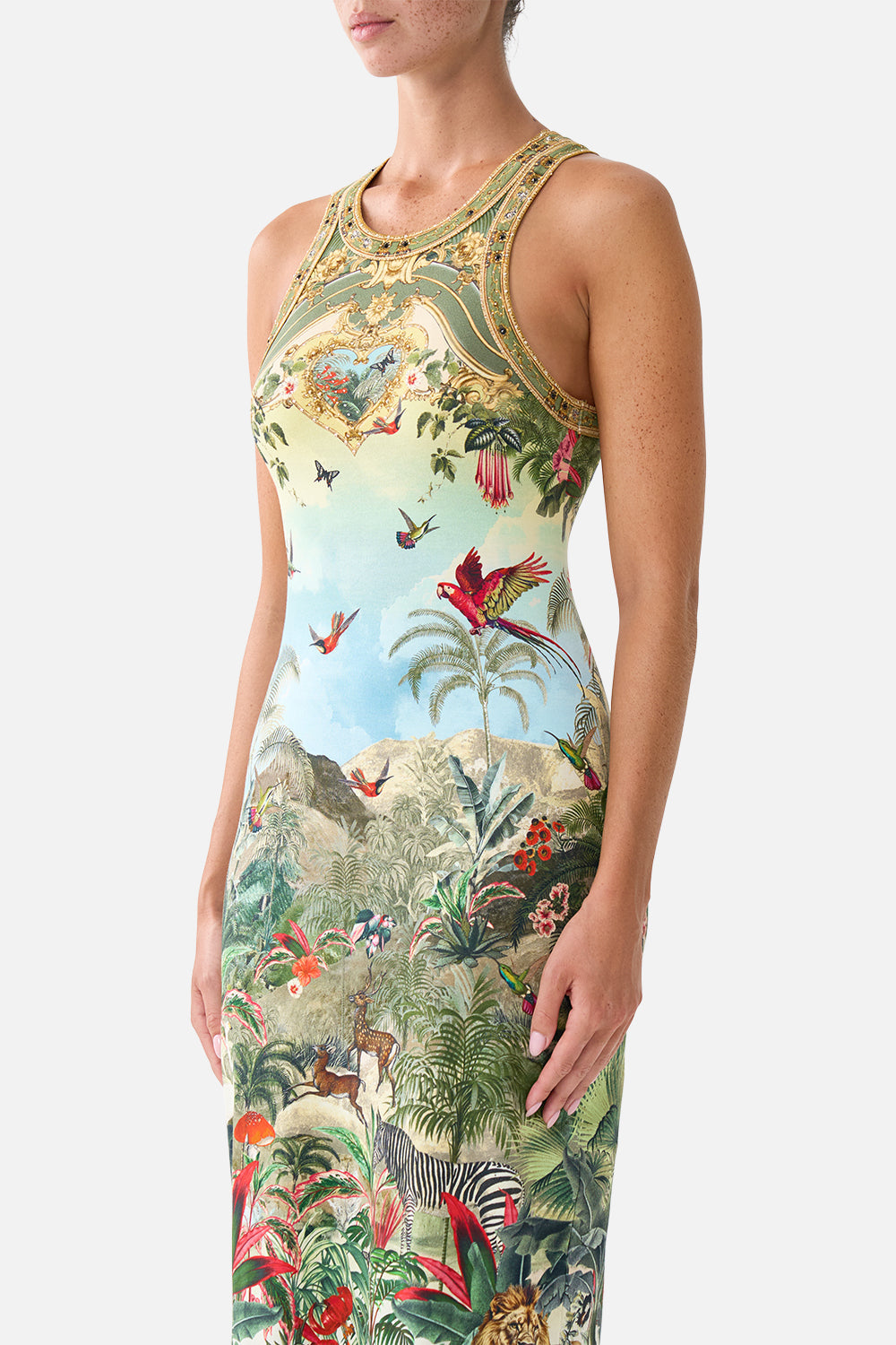 The CAMILLA JERSEY TANK DRESS WANDERLUST EMPIRE
