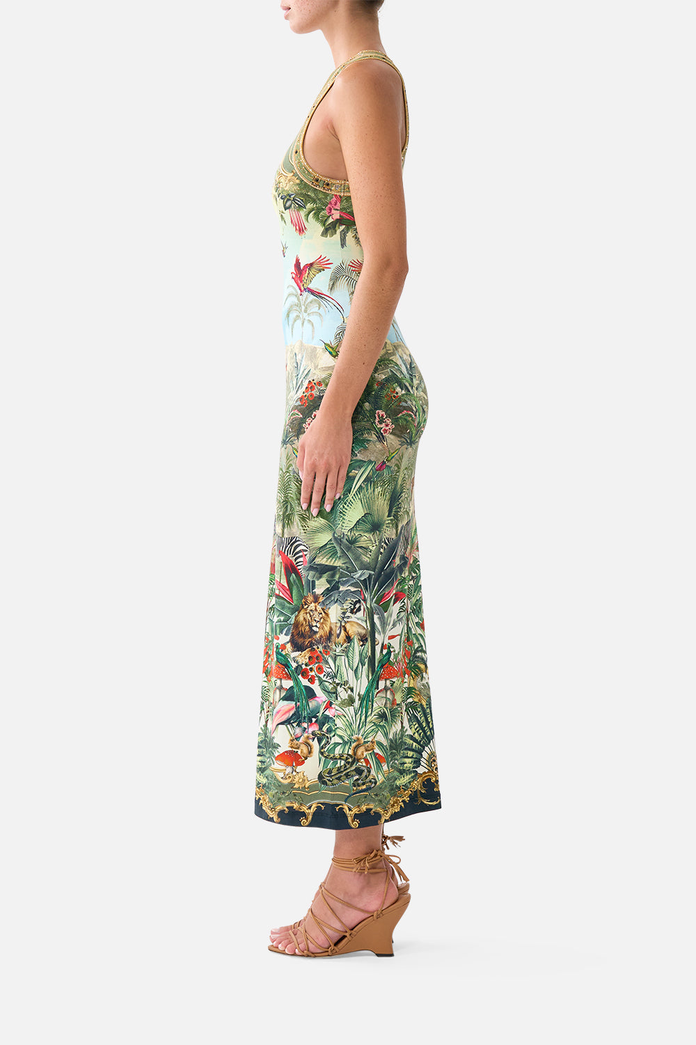The CAMILLA JERSEY TANK DRESS WANDERLUST EMPIRE