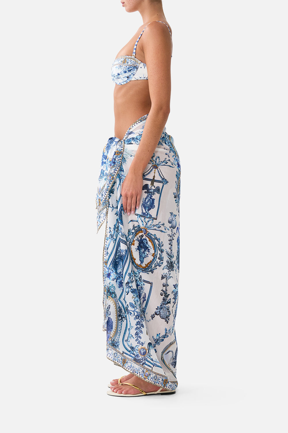 MULTI WEAR LONG SARONG THE PORCELAIN PARLOUR