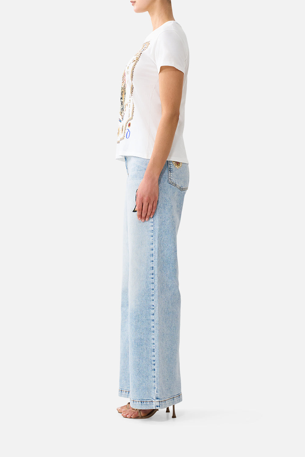 SHORT SLEEVE EASY TEE VERSES IN VINTAGE