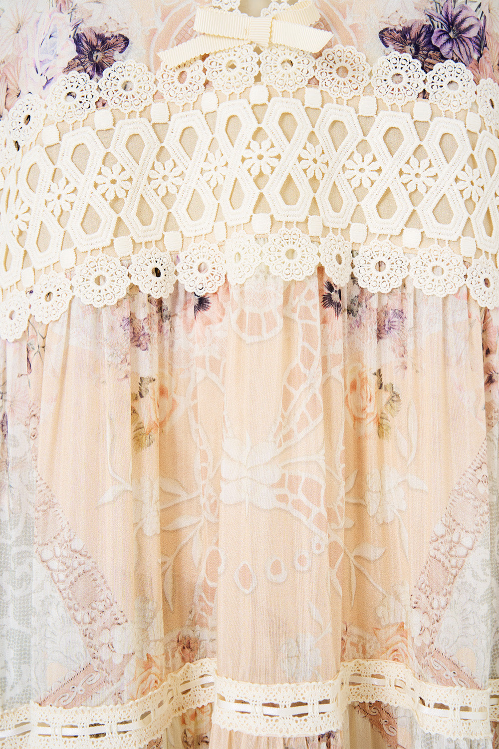 The CAMILLA TRAPEZE TIERED DRESS LACED WITH LOVE