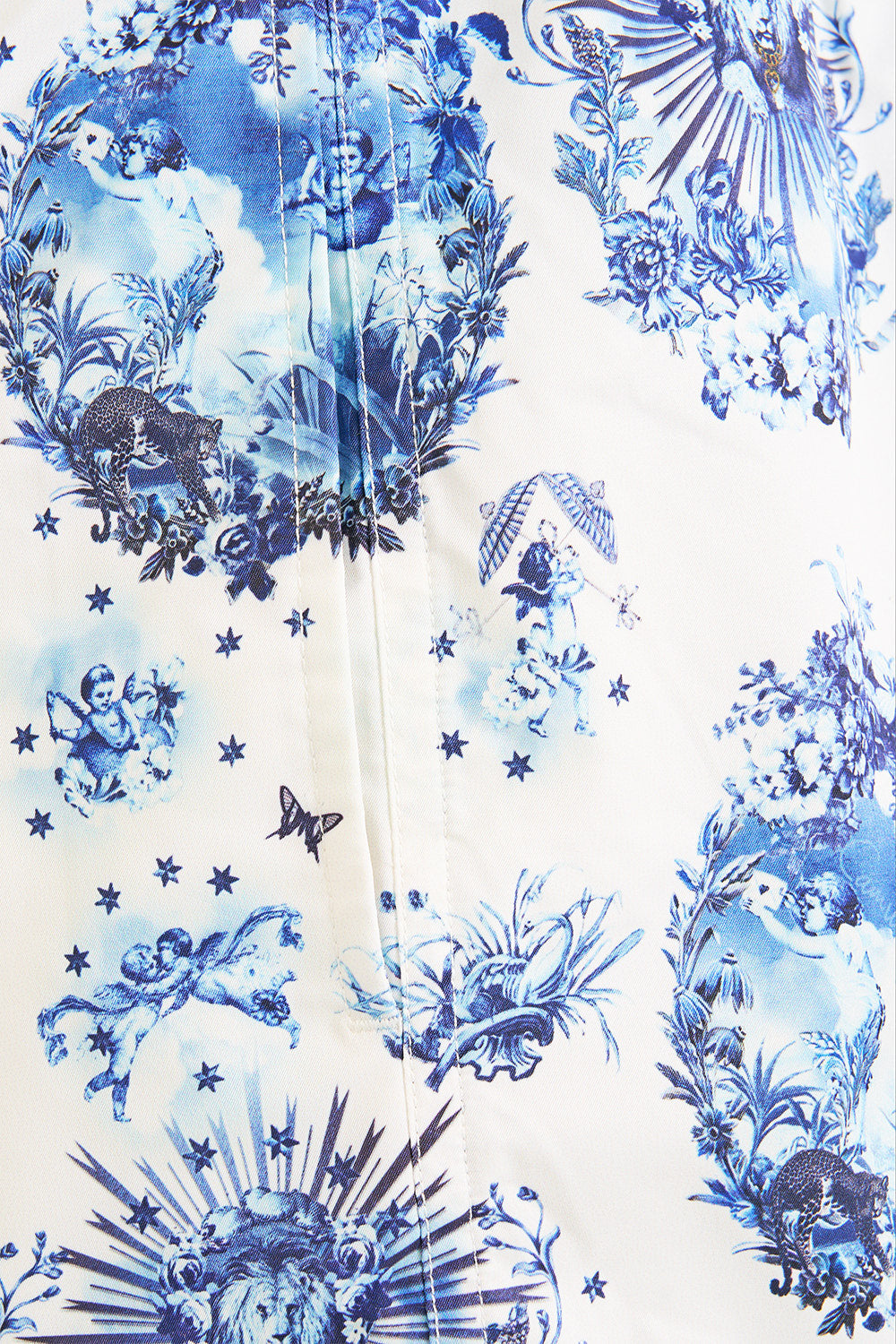 The CAMILLA SHORT LENGTH BOARDSHORT WITH ELASTIC WAIST THE PORCELAIN PARLOUR