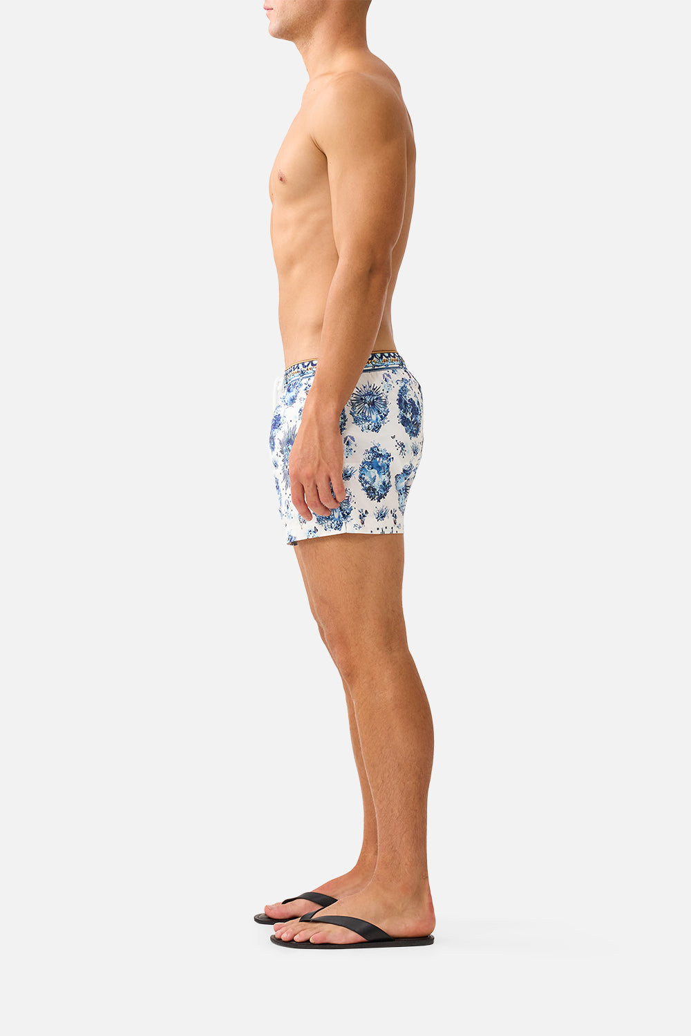 The CAMILLA SHORT LENGTH BOARDSHORT WITH ELASTIC WAIST THE PORCELAIN PARLOUR