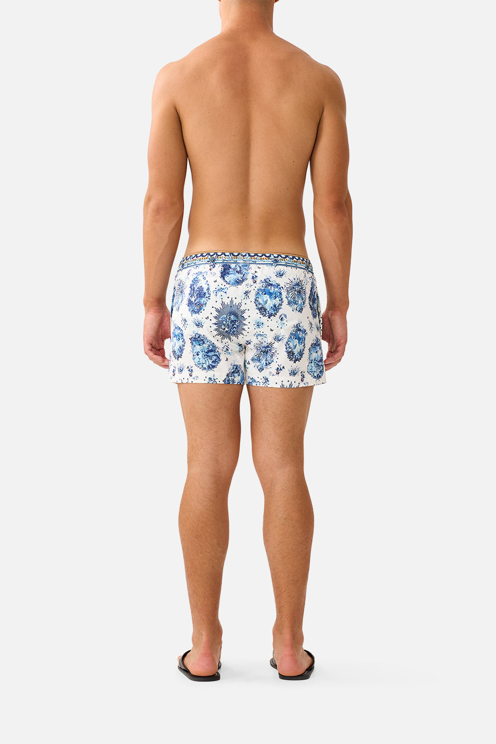 The CAMILLA SHORT LENGTH BOARDSHORT WITH ELASTIC WAIST THE PORCELAIN PARLOUR