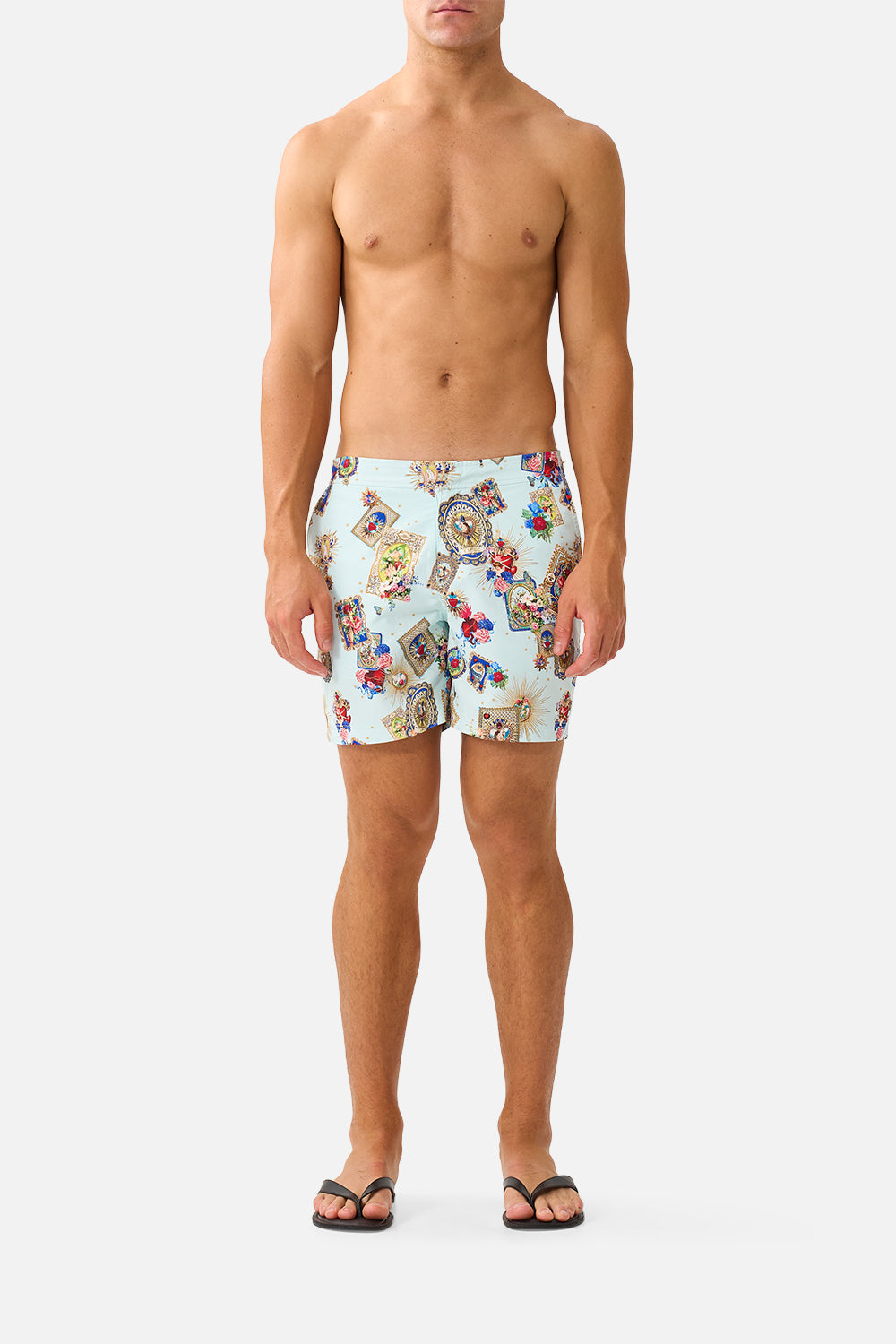 The CAMILLA MID LENGTH BOARDSHORT WITH FIXED WAIST VERSES IN VINTAGEVERSES IN VINTAGE