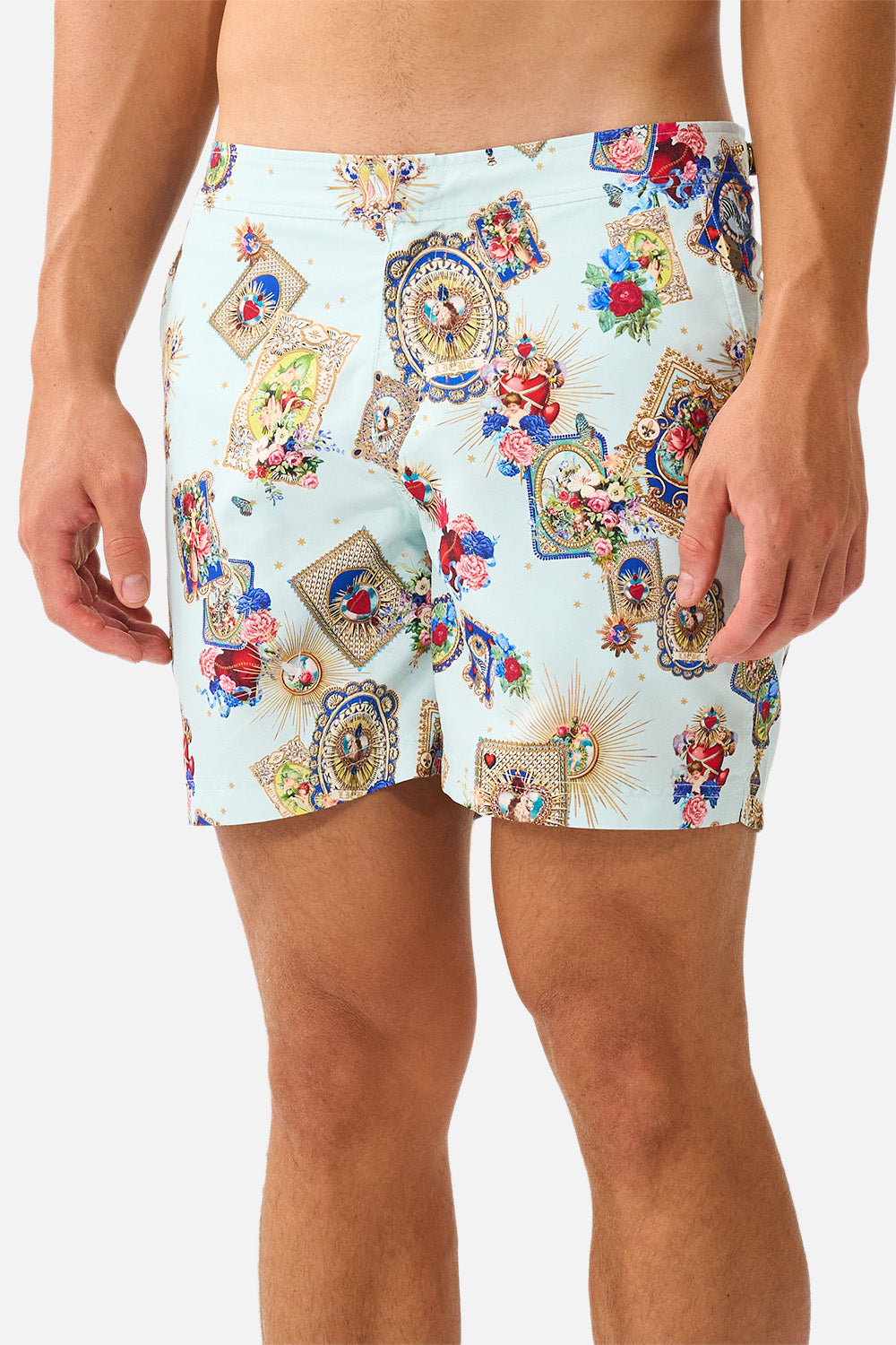 The CAMILLA MID LENGTH BOARDSHORT WITH FIXED WAIST VERSES IN VINTAGE