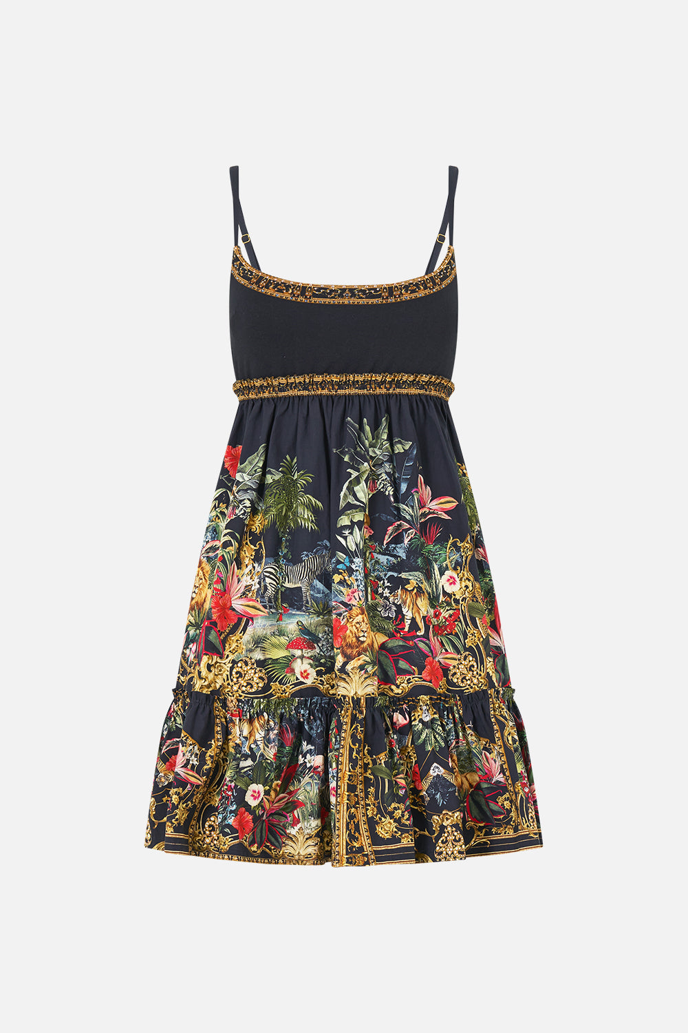 The CAMILLA SHORT DRESS WITH JERSEY BODICE PALACE ZOOLOGY