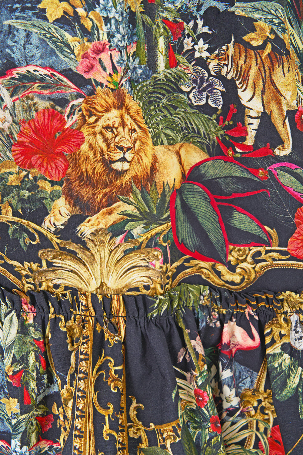 The CAMILLA SHORT DRESS WITH JERSEY BODICE PALACE ZOOLOGY