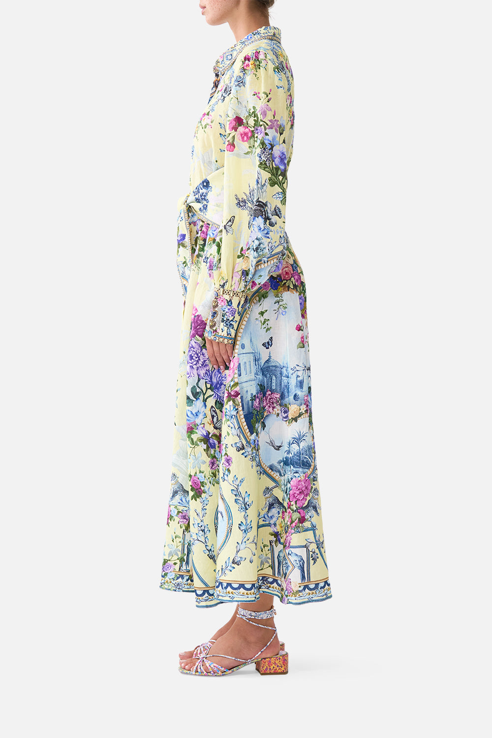 The CAMILLA WAIST TIE SHIRT DRESS CHINOISERIE CHILD