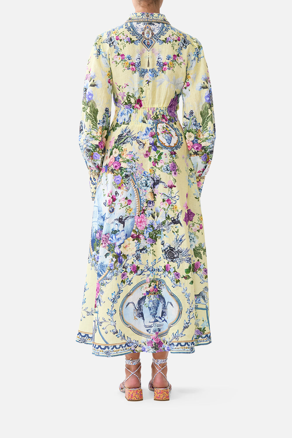 The CAMILLA WAIST TIE SHIRT DRESS CHINOISERIE CHILD