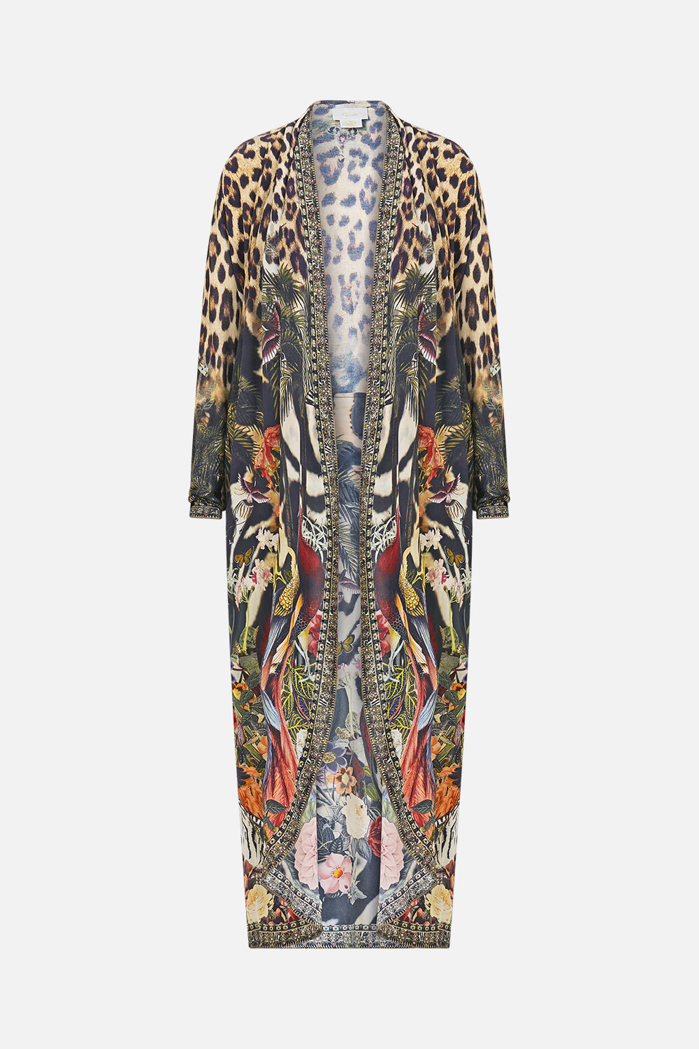 The CAMILLA LONG CASUAL JACKET WITH POCKETS LEOTIGRA LAND