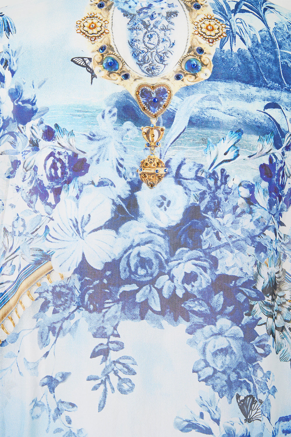 The CAMILLA SILK CHIFFON SHRUG THE PORCELAIN PARLOUR