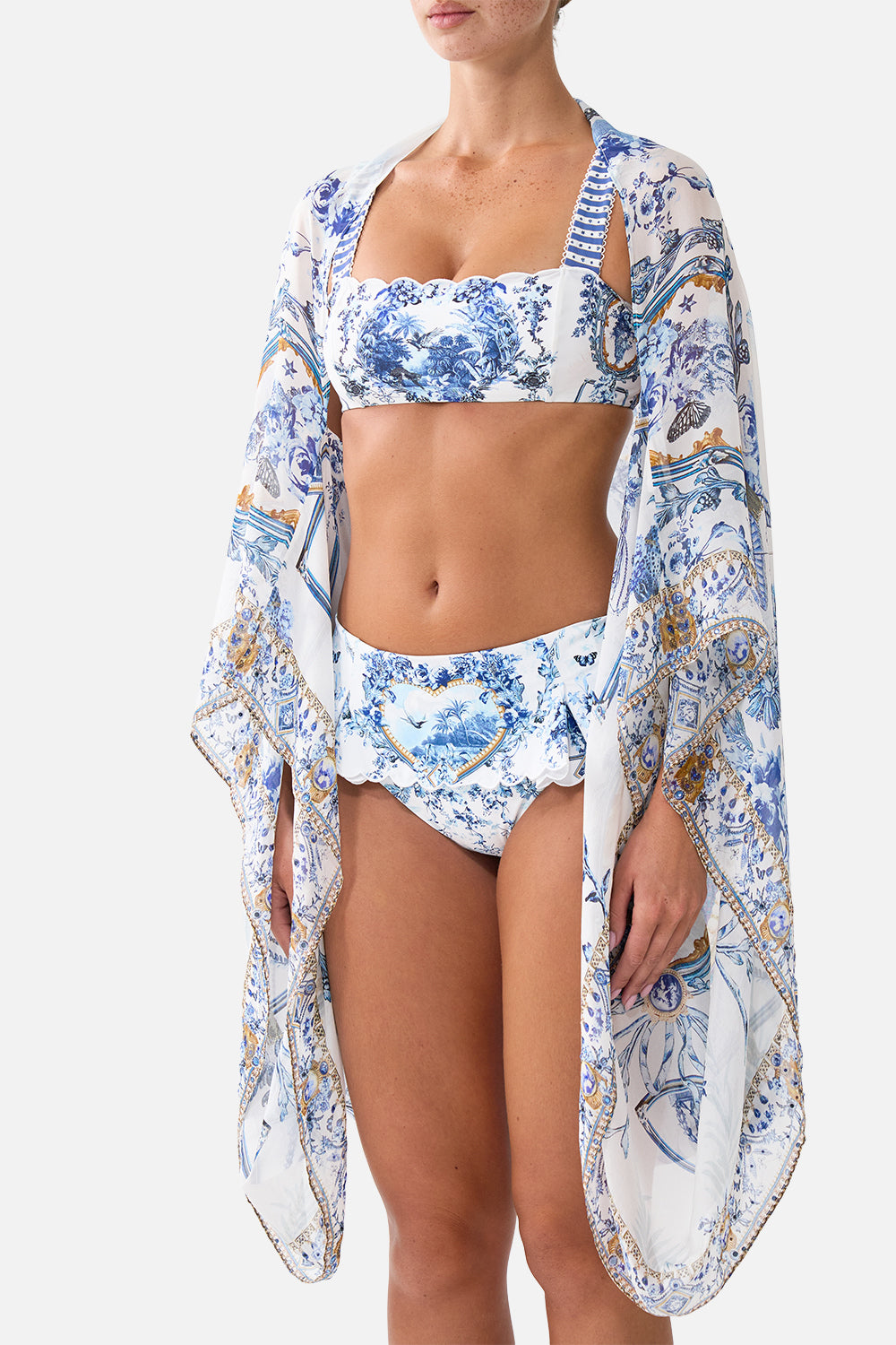 SILK CHIFFON SHRUG THE PORCELAIN PARLOUR