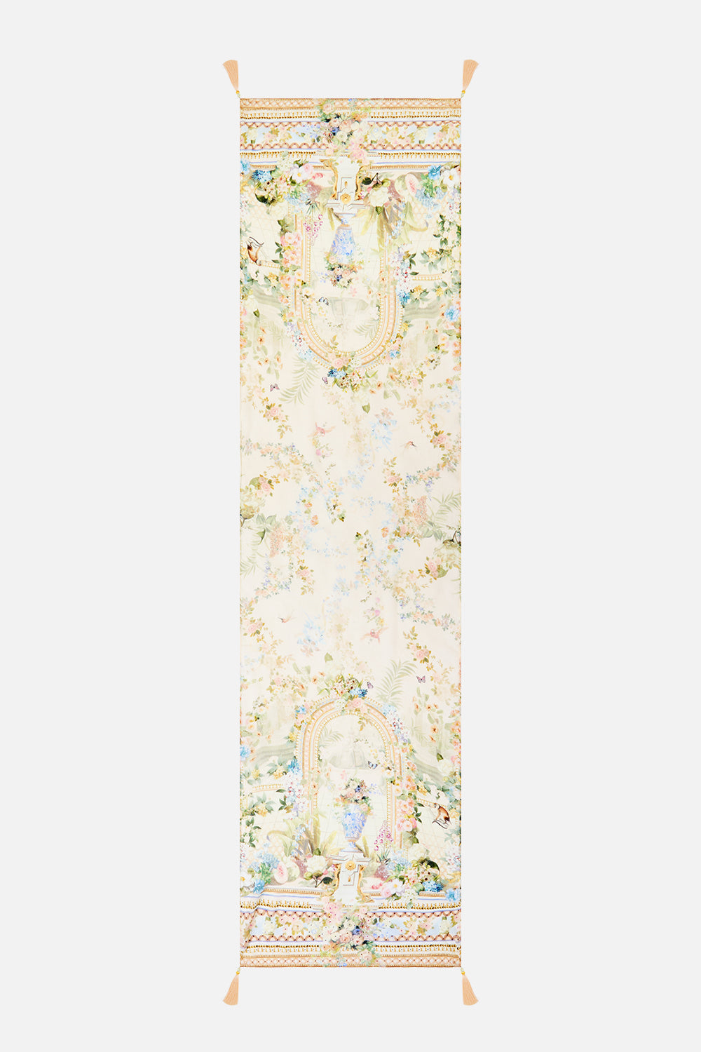 LONG SILK CRINKLE CHIFFON SCARF MIDSUMMER MASTERPIECE