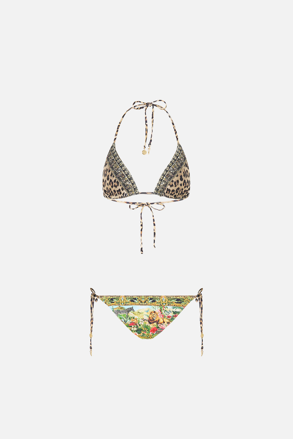 The CAMILLA SOFT REVERSIBLE TRI TIE BIKINI SET WANDERLUST EMPIRE